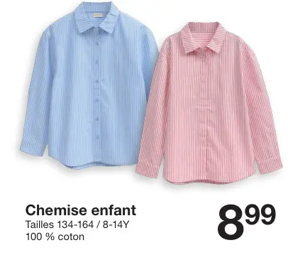 Offre: Chemise enfant