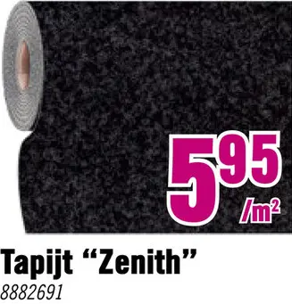 Aanbieding: Tapijt naaldvilt Zenith antraciet 400 cm breed