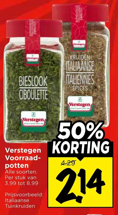Aanbieding: Verstegen Voorraadpotten