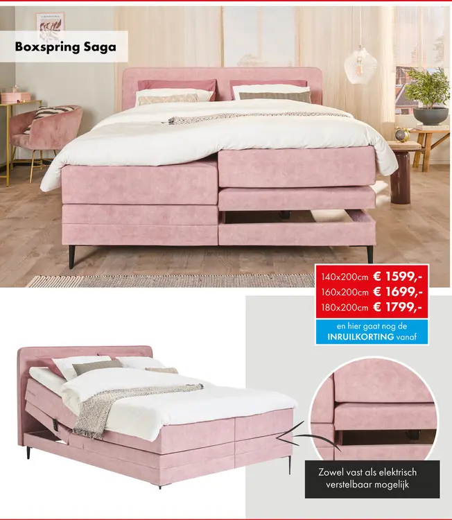 Aanbieding: Saga boxspring