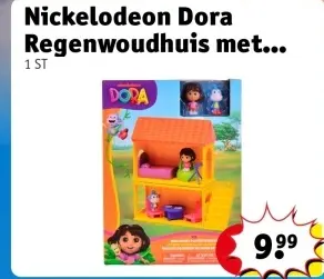 Aanbieding: Nickelodeon Dora Regenwoudhuis met Dora en Boots Figuren
