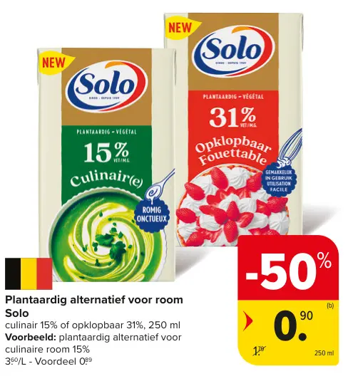 Promotie: Plantaardig alternatief voor room