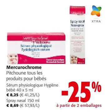 Offre: Mercurochrome Pitchoune tous les produits pour bébés