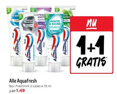 Aanbieding: Alle Aquafresh
