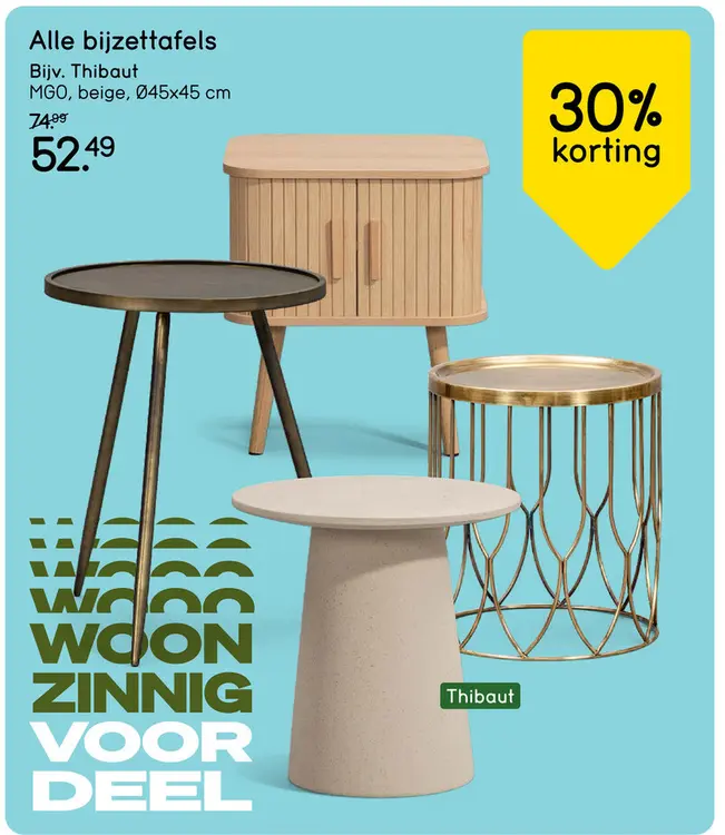 Aanbieding: Bijzettafel