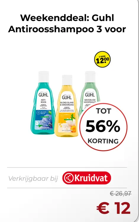 Aanbieding: Guhl Antiroosshampoo