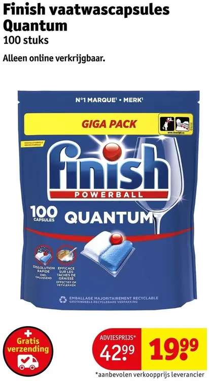 Aanbieding: Vaatwascapsules Quantum