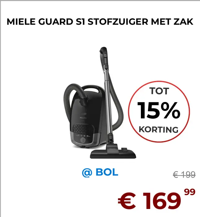 Aanbieding: Guard s1 stofzuiger met zak