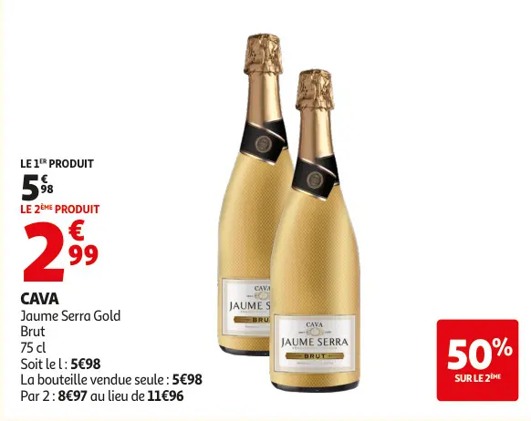 Promotie: Cava Jaume Serra Gold Brut