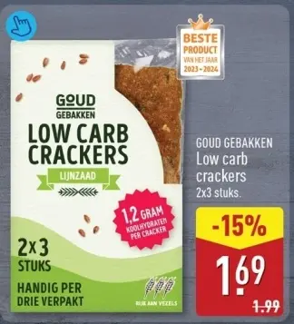 Aanbieding: Low carb crackers