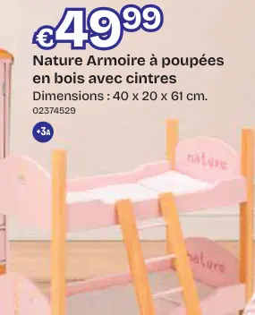 Offre: Sac de couchage pour poupée avec motif peluch