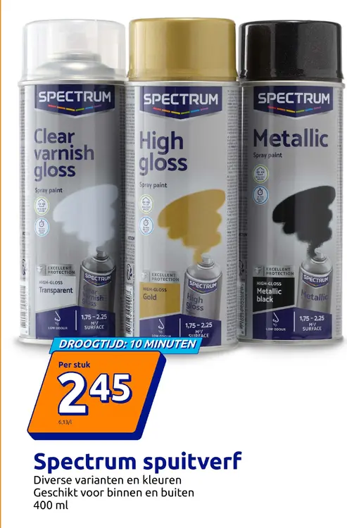 Promotie: Spectrum spuitverf