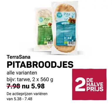 Aanbieding: Pitabroodjes