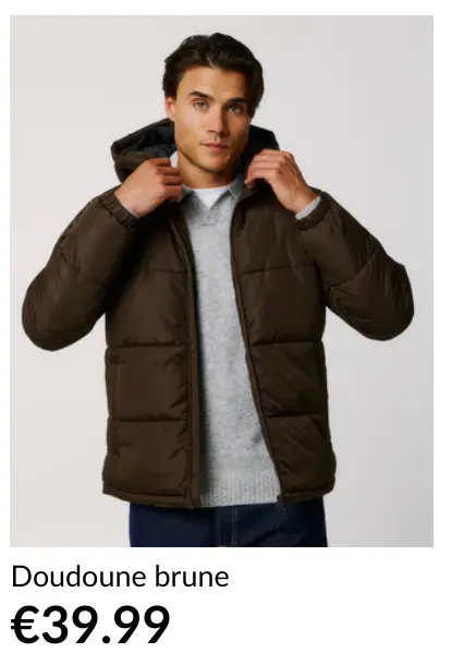 Offre: Doudoune brune