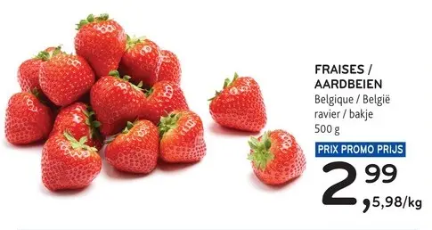 Offre: Fraises / aardbeien
