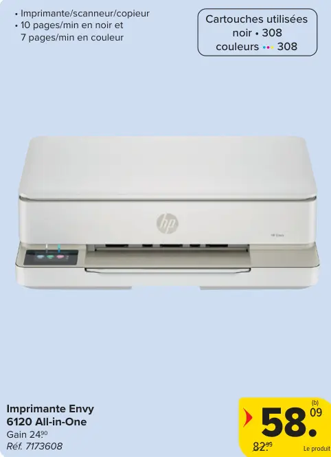 Offre: Imprimante Envy 6120 All-in-One