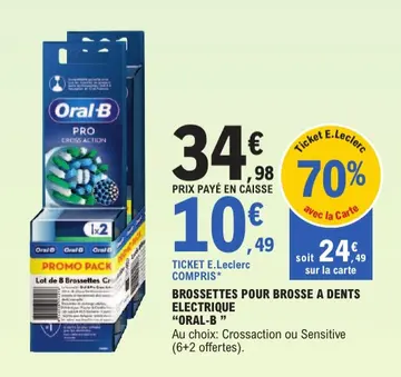 Aanbieding: BROSSETTES POUR BROSSE A DENTS ELECTRIQUE