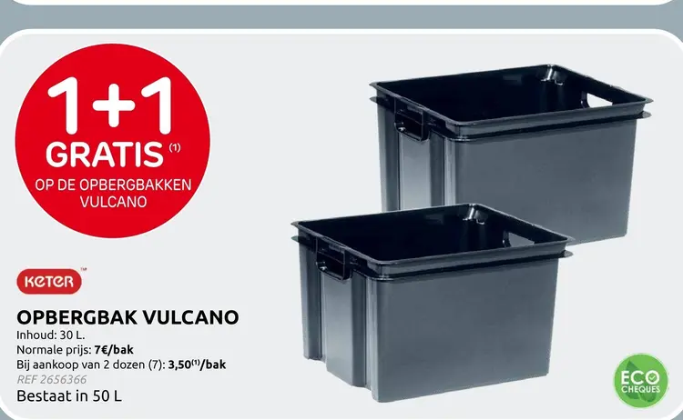 Promotie: Opbergbak vulcano