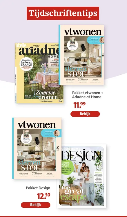 Aanbieding: Pakket vtwonen + Ariadne at Home