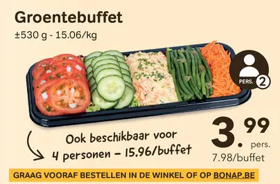 Promotie: Groentebuffet