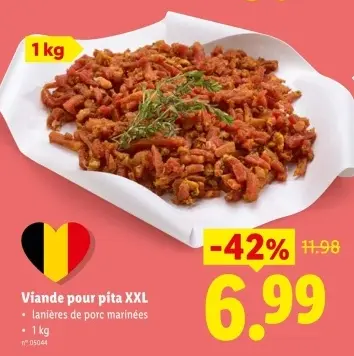 Offre: Viande pour pita XXL