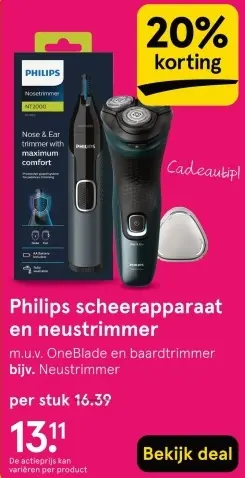 Aanbieding: Scheerapparaat en neustrimmer