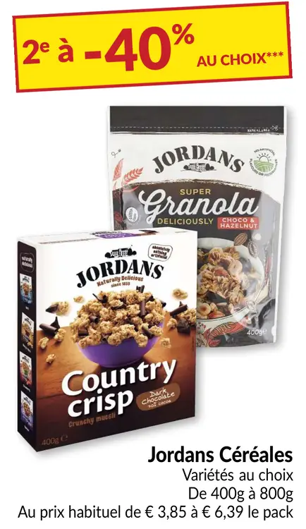Offre: Jordans Céréales