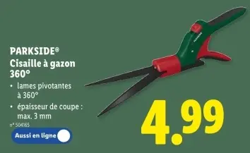 Offre: Cisaille à gazon 360°