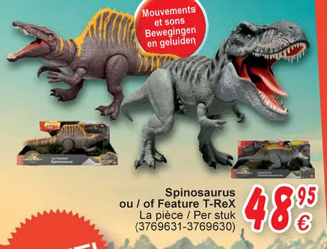 Offre: Spinosaurus ou / of Feature T-ReX
