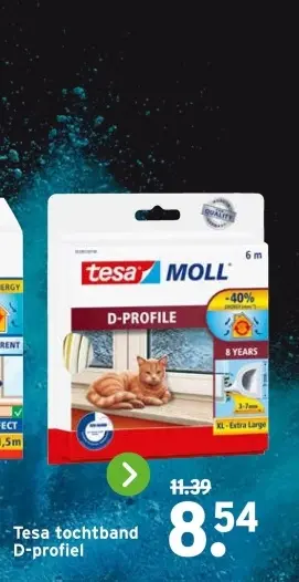 Aanbieding: Tesa tochtband D-profiel