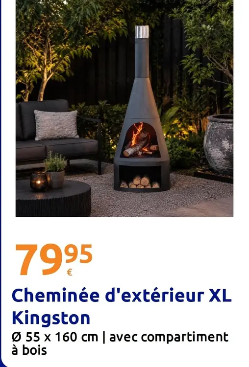 Offre: Cheminée d'extérieur XL Kingston
