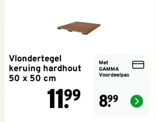 Aanbieding: Vlondertegel keruing hardhout