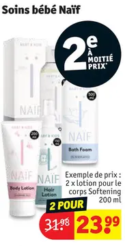 Offre: Soins bébé Naïf