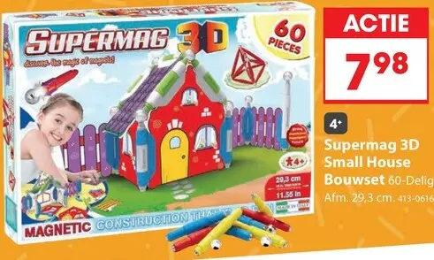 Aanbieding: Supermag Supermag 3D Small House Bouwset