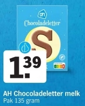 Aanbieding: AH Chocoladeletter