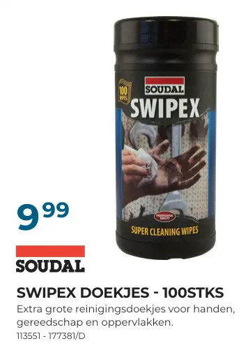 Promotie: Swipex doekjes