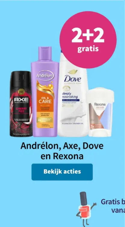 Aanbieding: Andrélon, Axe, Dove en Rexona