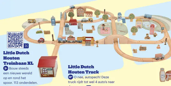 Aanbieding: Houten Treinbaan XL