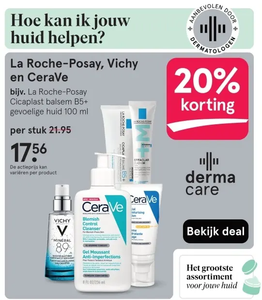 Aanbieding: La Roche-Posay, Vichy en CeraVe