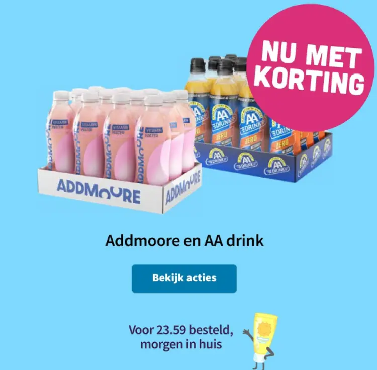 Aanbieding: Addmoore en AA drink