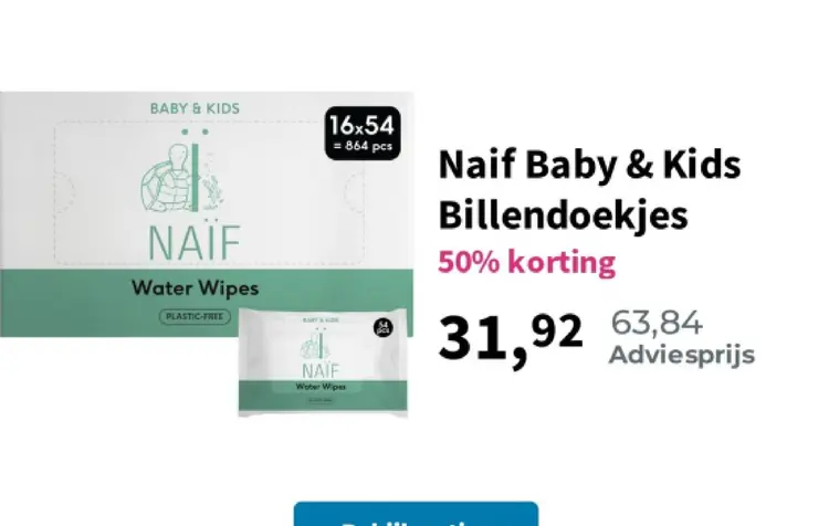 Aanbieding: Baby & Kids Billendoekjes