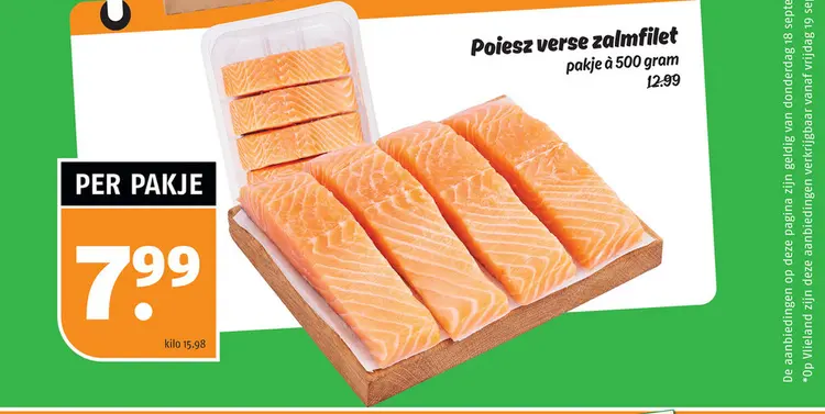 Aanbieding: Verse zalmfilet