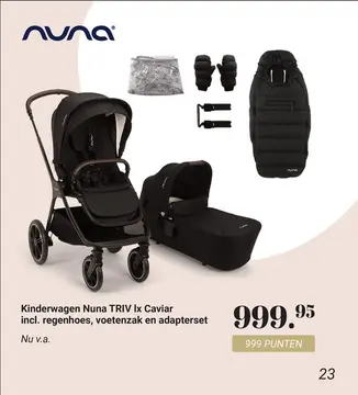 Aanbieding: Kinderwagen Nuna TRIV Ix Caviar