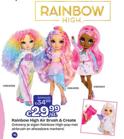 Aanbieding: Airbrush & Create pop met paarse ogen
