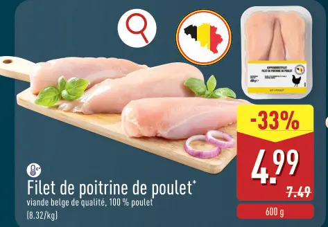 Offre: Filet de poitrine de poulet