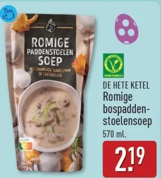 Aanbieding: Romige bospaddenstoelensoep