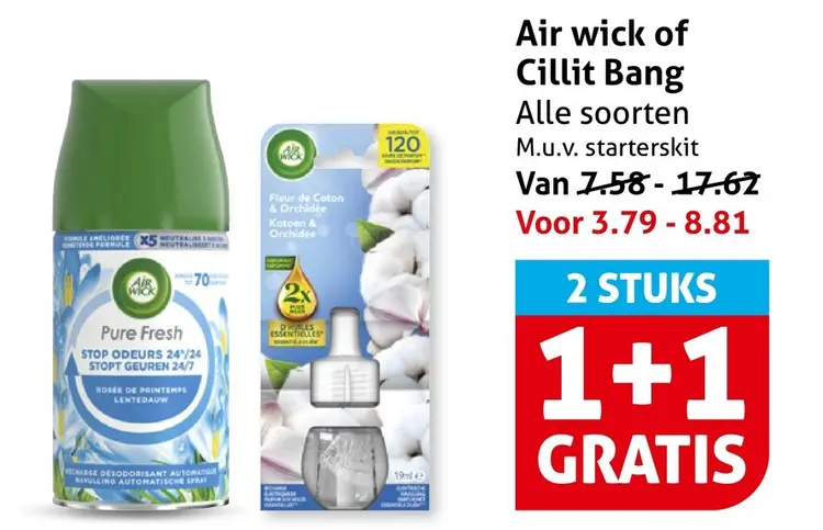 Aanbieding: Air wick of Cillit Bang