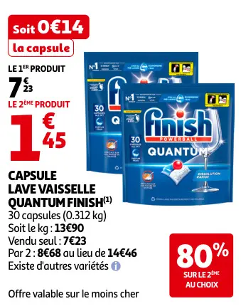 Promotie: Capsule lave vaisselle quantum