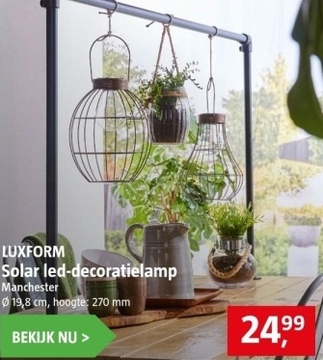 Aanbieding: LUXFORM Solar led - decoratielamp