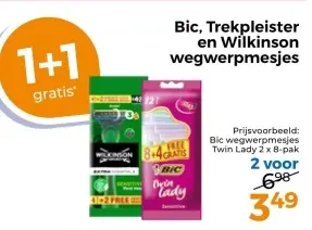 Aanbieding: wegwerpmesjes